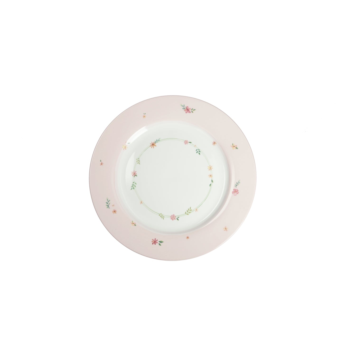 BRANDANI Pink Pollen Table Service Plates Set 18 Pieces Porcelain