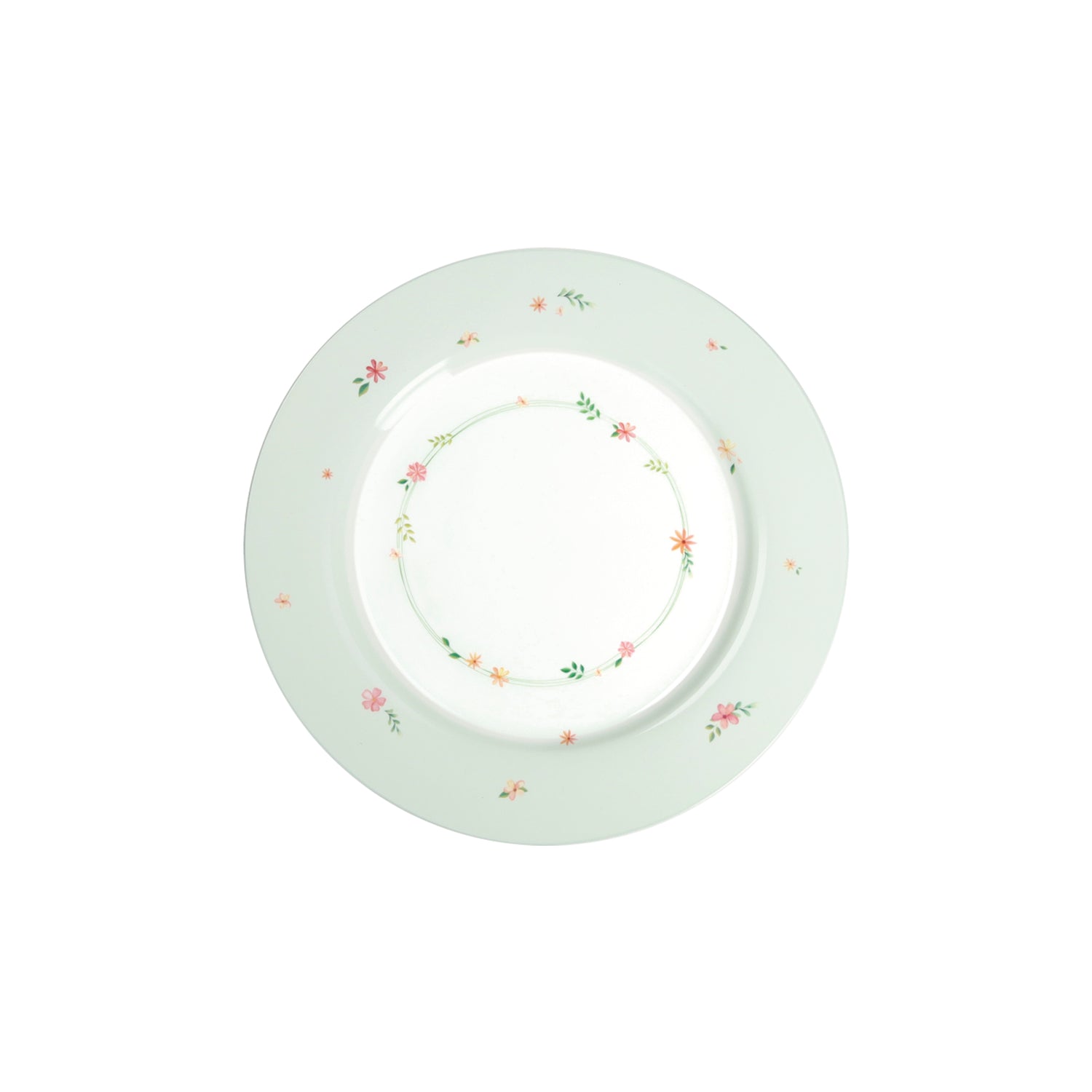 BRANDANI Green Pollen Table Service Plates Set 18 Pieces Porcelain