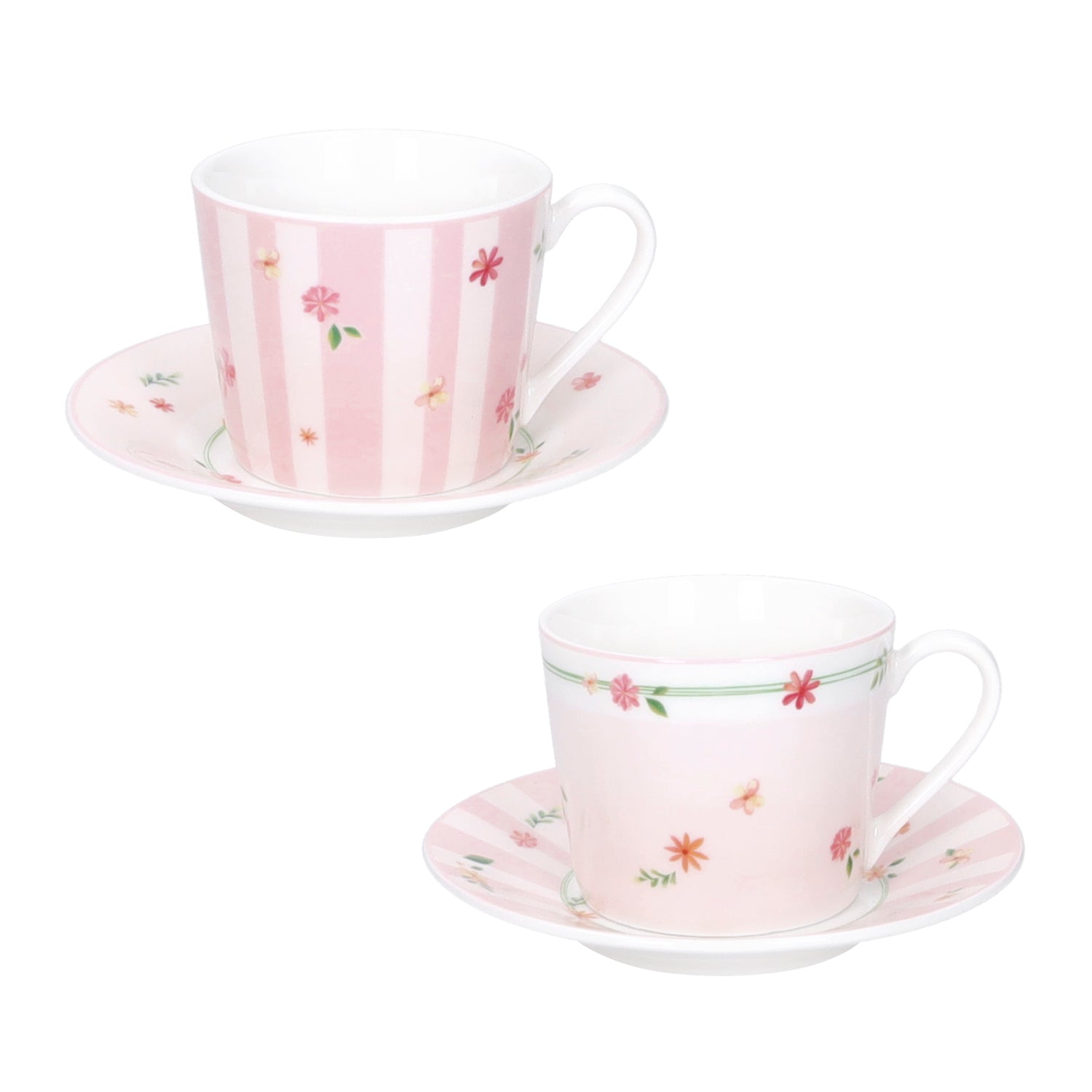 BRANDANI Pink Pollen Set 2 Pieces Porcelain Coffee Cup 100ml