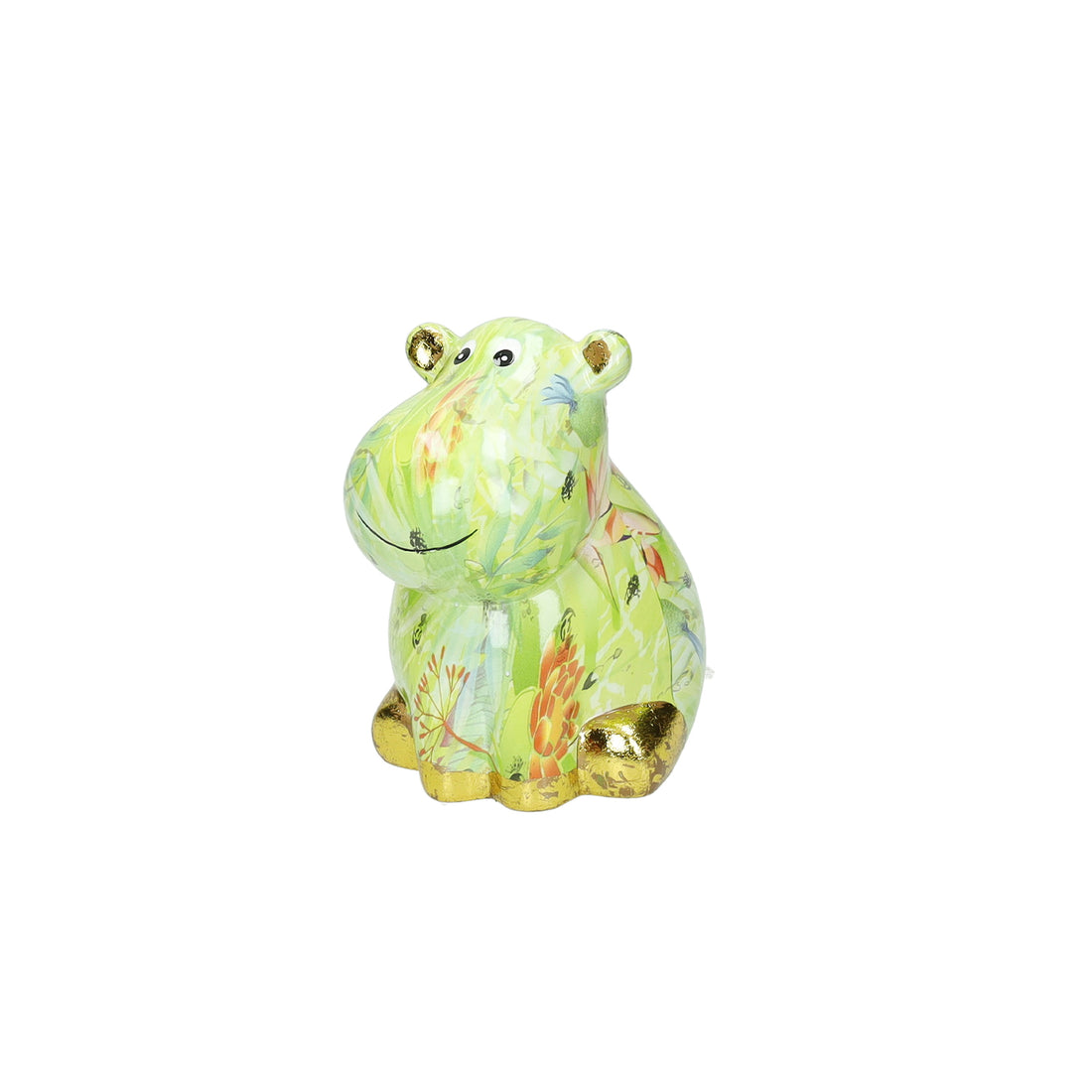 BRANDANI Hippo Money Box 12x9cm Multicolored Dolomite