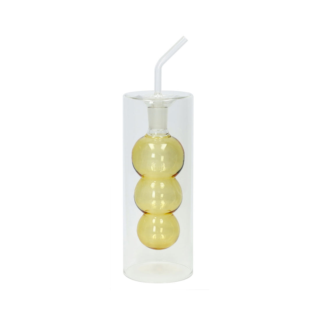 BRANDANI Oliera Bubble in Vetro con Interno Giallo 200ml