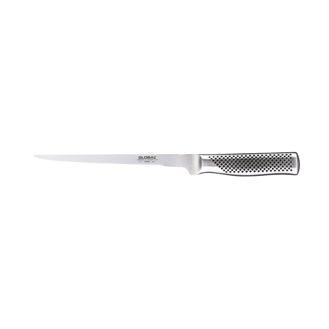 GLOBAL Swedish Filleting Knife 21cm Cromova 18 G-41 Stainless Steel