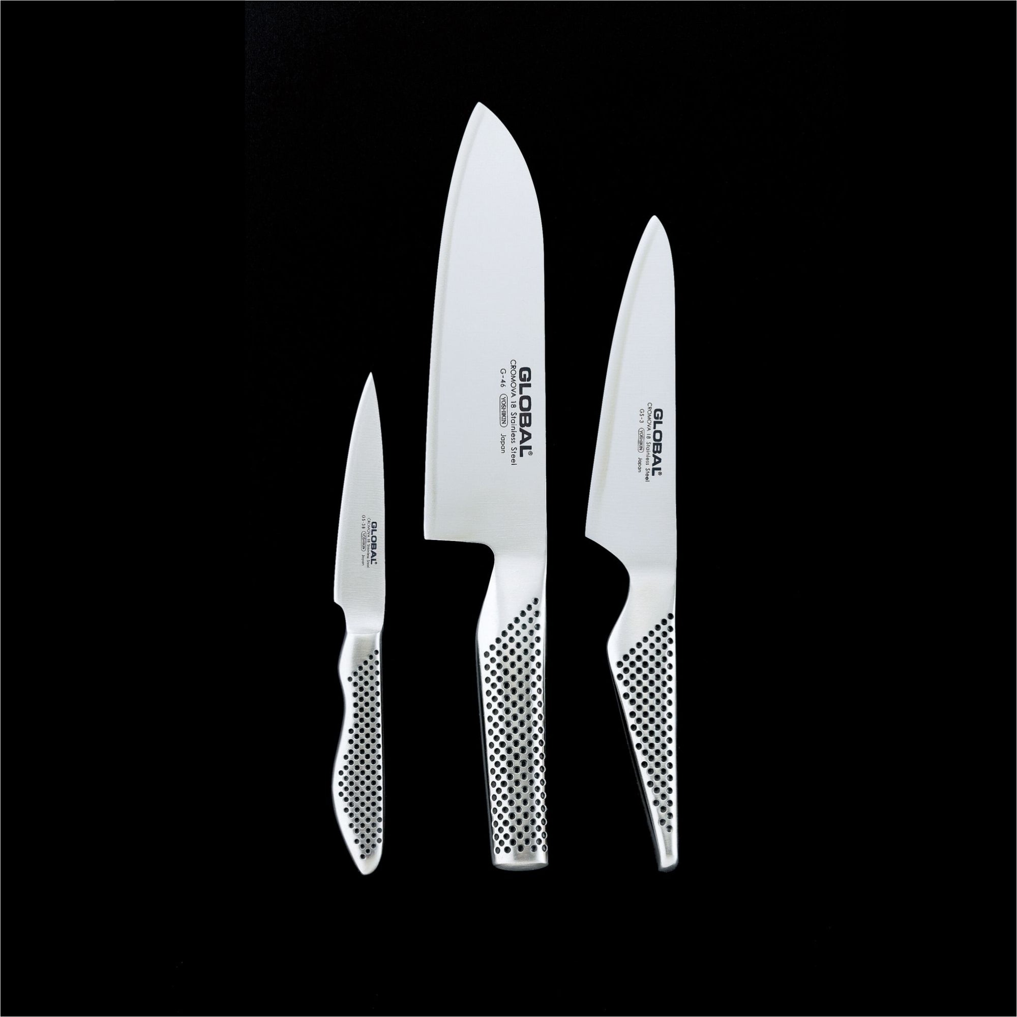 GLOBAL Coltello Santoku 18cm in Acciaio Inox Cromova 18 G-46