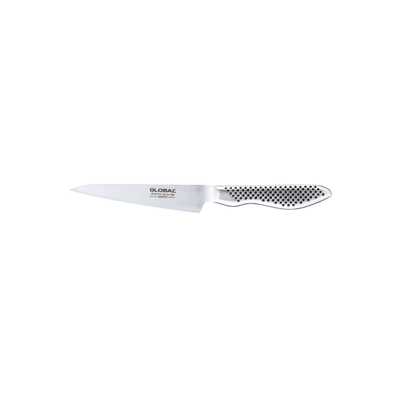 GLOBAL Coltello Multiuso 11cm in Acciaio Inox Cromova 18 GS-36