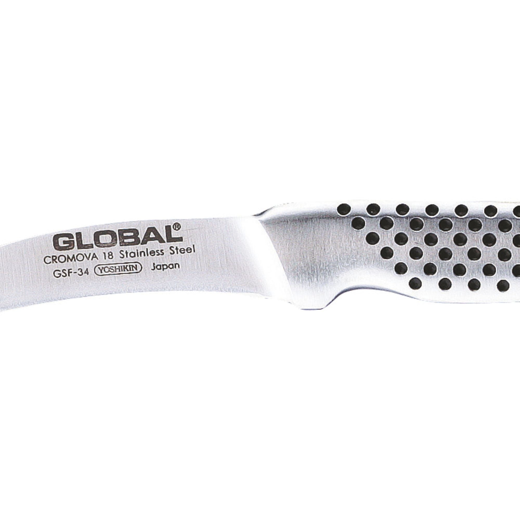 GLOBAL Curved Paring Knife 5cm in Cromova 18 GSF-34 Stainless Steel