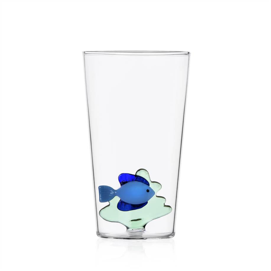 ICHENDORF Marine Garden Pesci Set 6 Pezzi Bicchieri Longdrink 13cm Vetro Borosilicato