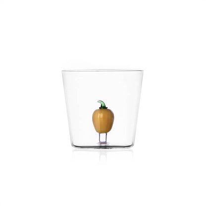 ICHENDORF Vegetables Set 6 Pezzi Tumbler Bicchieri 8,5cm 350ml Vetro Borosilicato