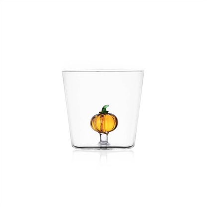 ICHENDORF Vegetables Set 6 Pieces Tumbler Glasses 8.5cm 350ml Borosilicate Glass