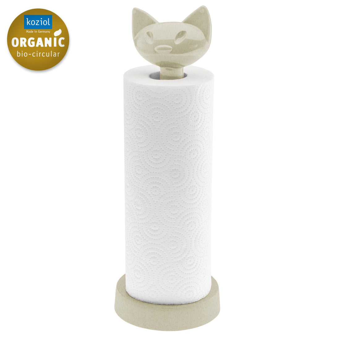 KOZIOL Napkin Roll Holder Miaou Cat Sand Organic