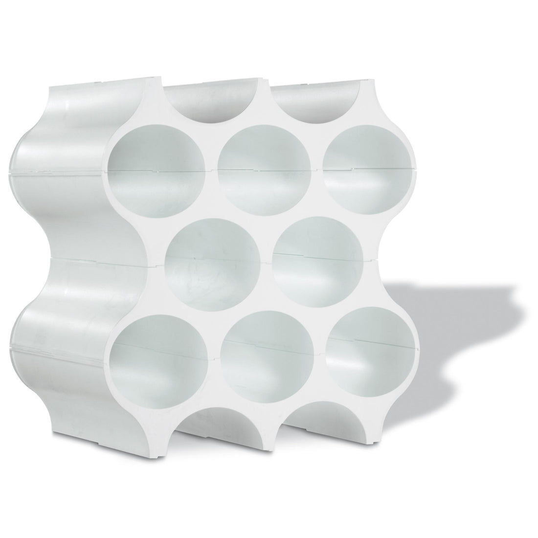 KOZIOL Shelf Cellar Bottle Holder Set-Up 36x35cm White Organic