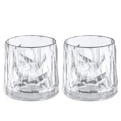 KOZIOL Set 2 Bicchieri Acqua Universali 9cm 250ml Club No. 2 Superglas Indistruttibili