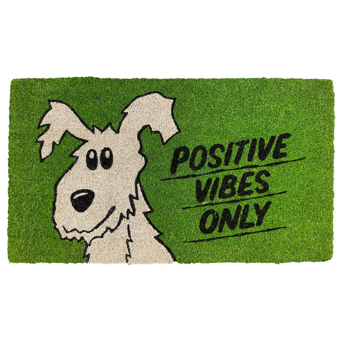 MONTEMAGGI Tappeto Zerbino Entrata Cane Positive Vibes Only 70x40cm Cocco