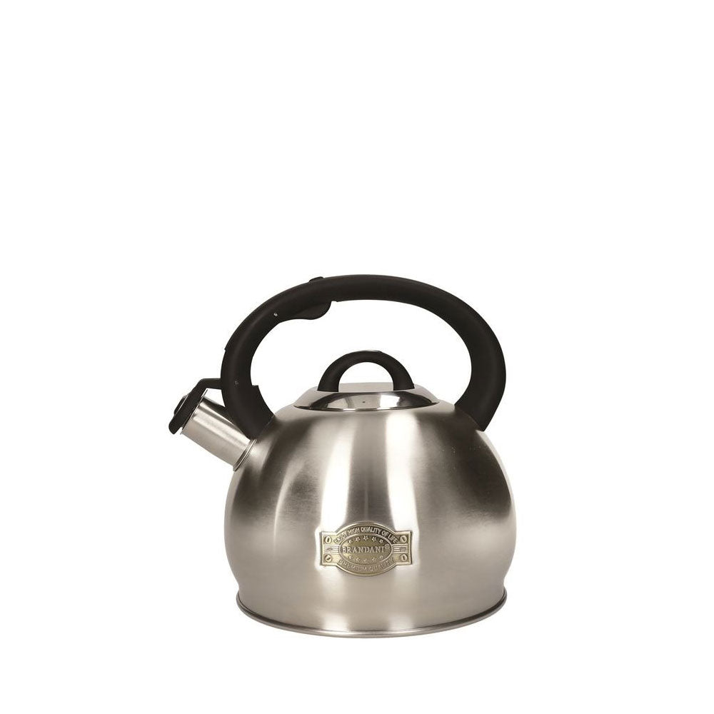 BRANDANI 2.7lt Stainless Steel Kettle with Black Soft Touch Handle