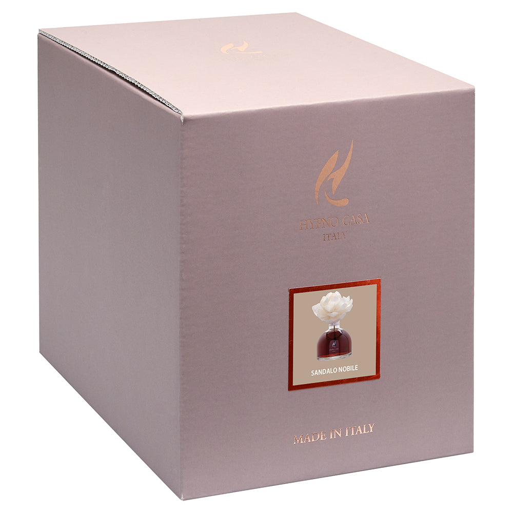 HYPNO CASA Stick Diffuser with White Pink Flower 250ml Noble Sandalwood