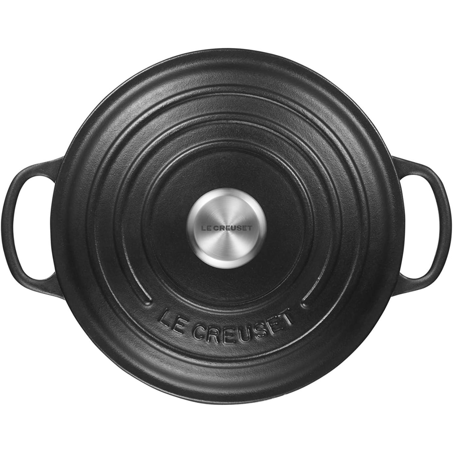 LE CREUSET Cocotte Rotonda Evolution 20cm Nero Ghisa Vetrificata