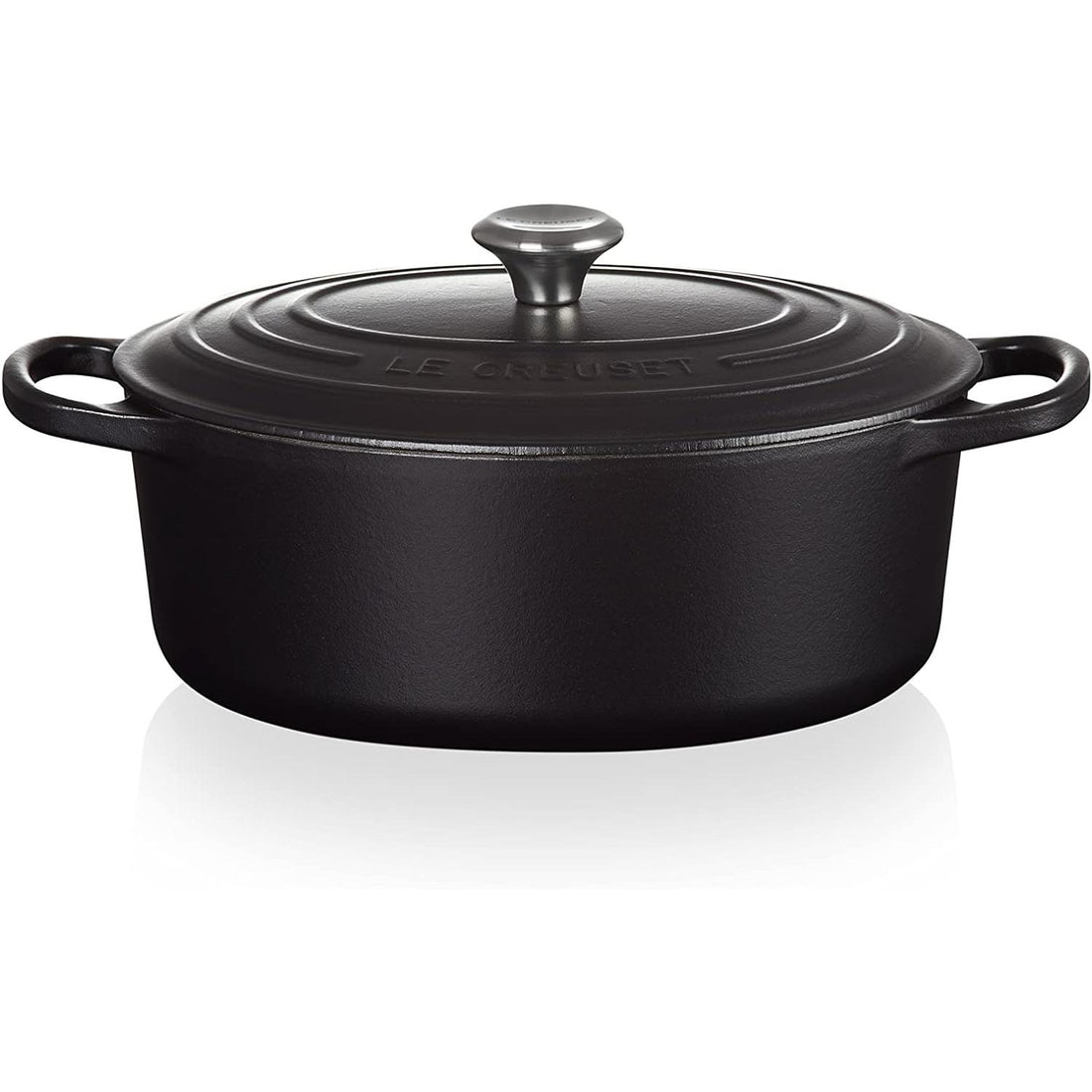 LE CREUSET Oval Cocotte Evolution 29cm Black Vitrified Cast Iron