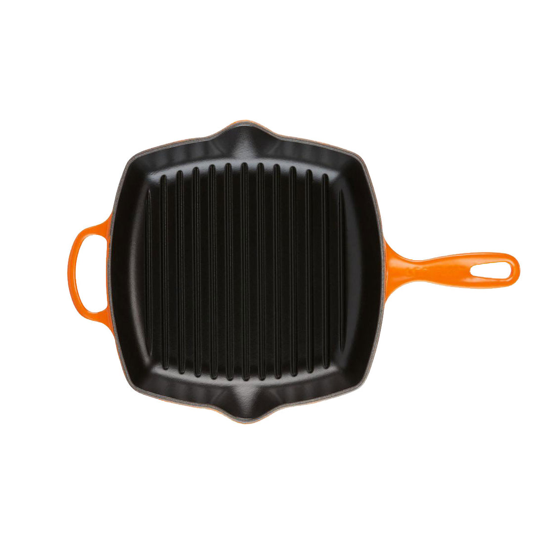 LE CREUSET Evolution Square Skillet Grill 26cm in Orange Vitrified Cast Iron