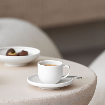 VILLEROY &amp;amp; BOCH Afina Espresso Coffee Cup 50ml with Saucer 11.5cm White Premium Porcelain