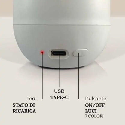 HYPNO CASA Diffusore di Fragranza Elettrico Lux Essenzapura Bianco Oro