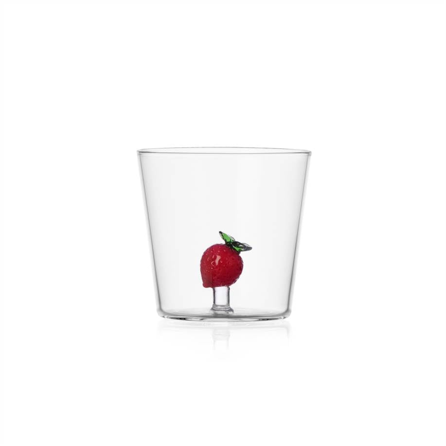 ICHENDORF Fruits &amp; Flowers Set 6 Pezzi Tumbler Bicchieri 8,5cm 350ml Vetro Borosilicato