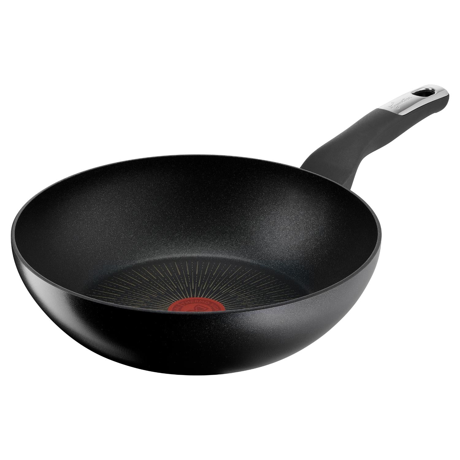 LAGOSTINA Unlimited Padella WOK Antiaderente 28cm Induzione Thermosignal Alluminio