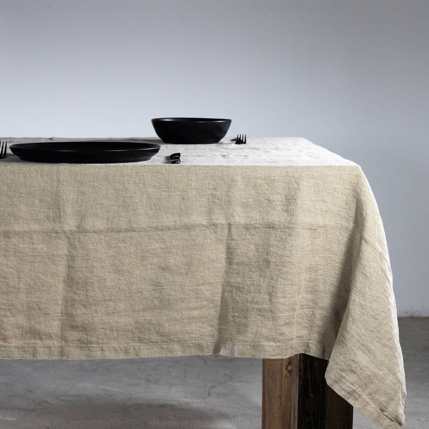 SIMPLE DAY 100% Linen Tablecloth 160x320cm Natural Color