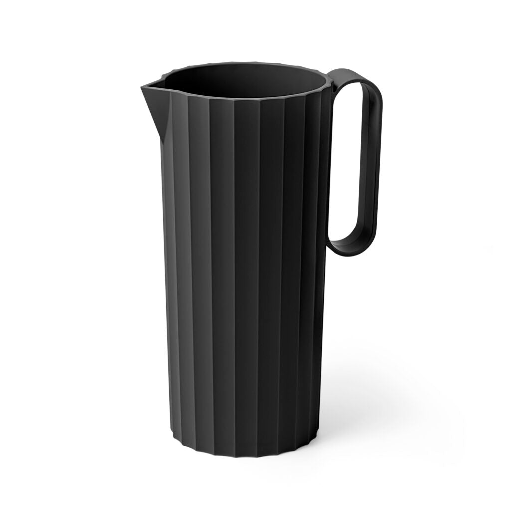 BLIM PLUS Carafe Jug Hydria Carbon Black Black 1.7lt Made in Italy 100% Recyclable