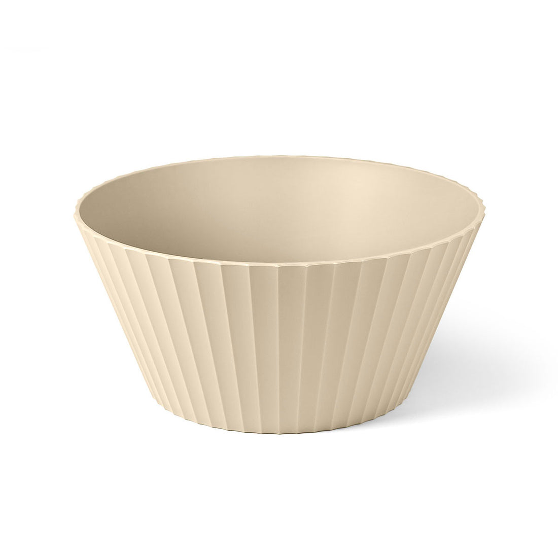 BLIM PLUS Bowl Cup Salad Bowl Nettuno L 25cm Brown Sugar Sand Made in Italy 100% Recyclable