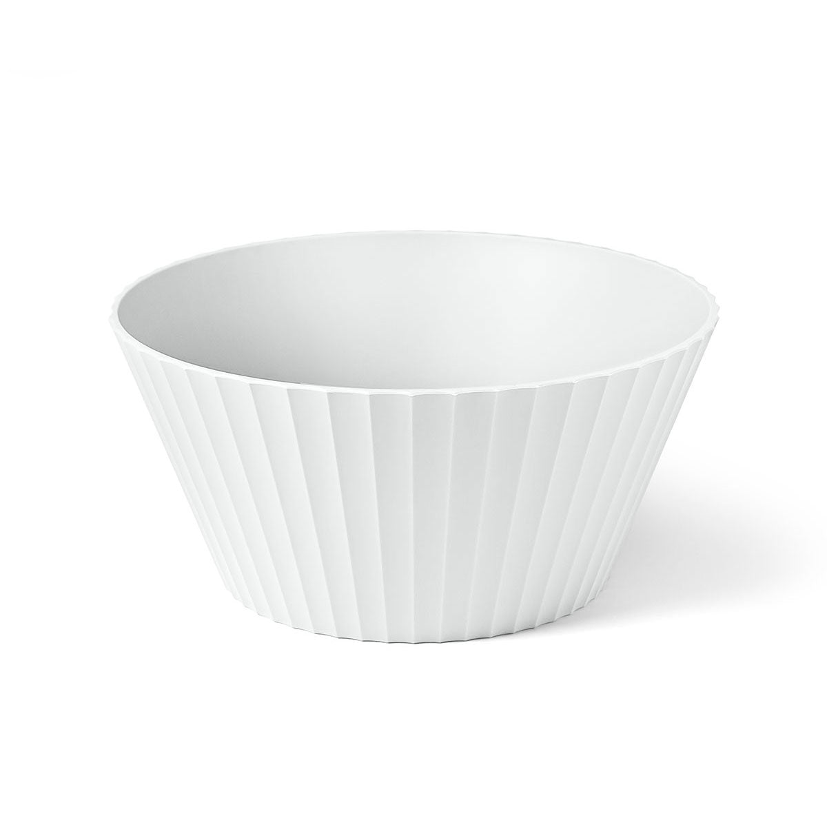 BLIM PLUS Ciotola Coppa Insalatiera Nettuno L 25cm Arctic White Bianco Made in Italy 100% Riciclabile