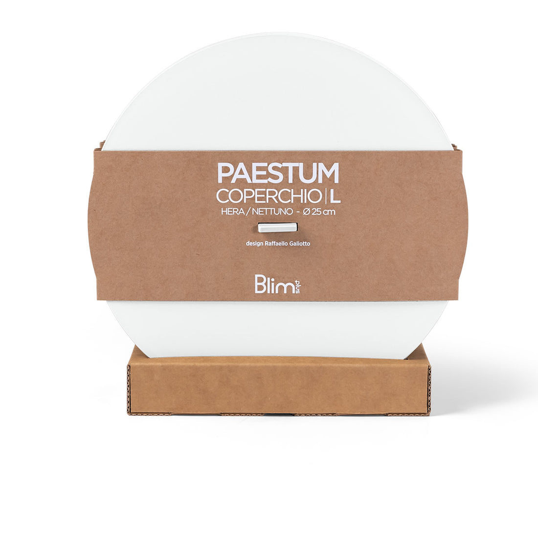 BLIM PLUS Lid for Paestum Bowl L 25cm Arctic White White Made in Italy 100% Recyclable