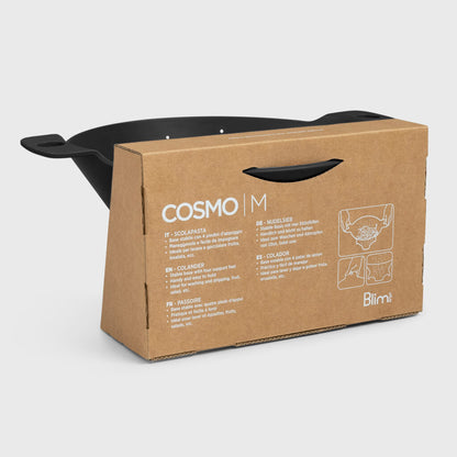 BLIM PLUS Colander Cosmo Carbon Black Made in Italy 100% Recyclable