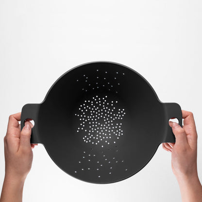 BLIM PLUS Colander Cosmo Carbon Black Made in Italy 100% Recyclable