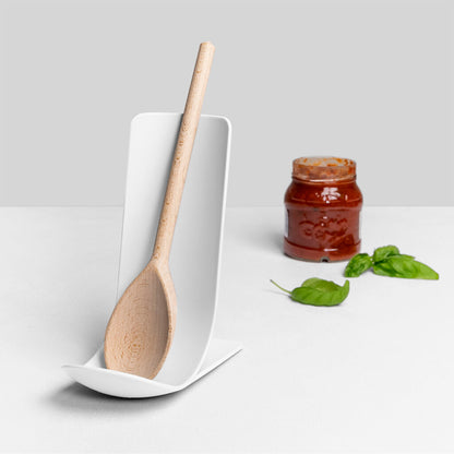 BLIM PLUS Spoon Rest Stand 18cm Arctic White Made in Italy 100% Recyclable