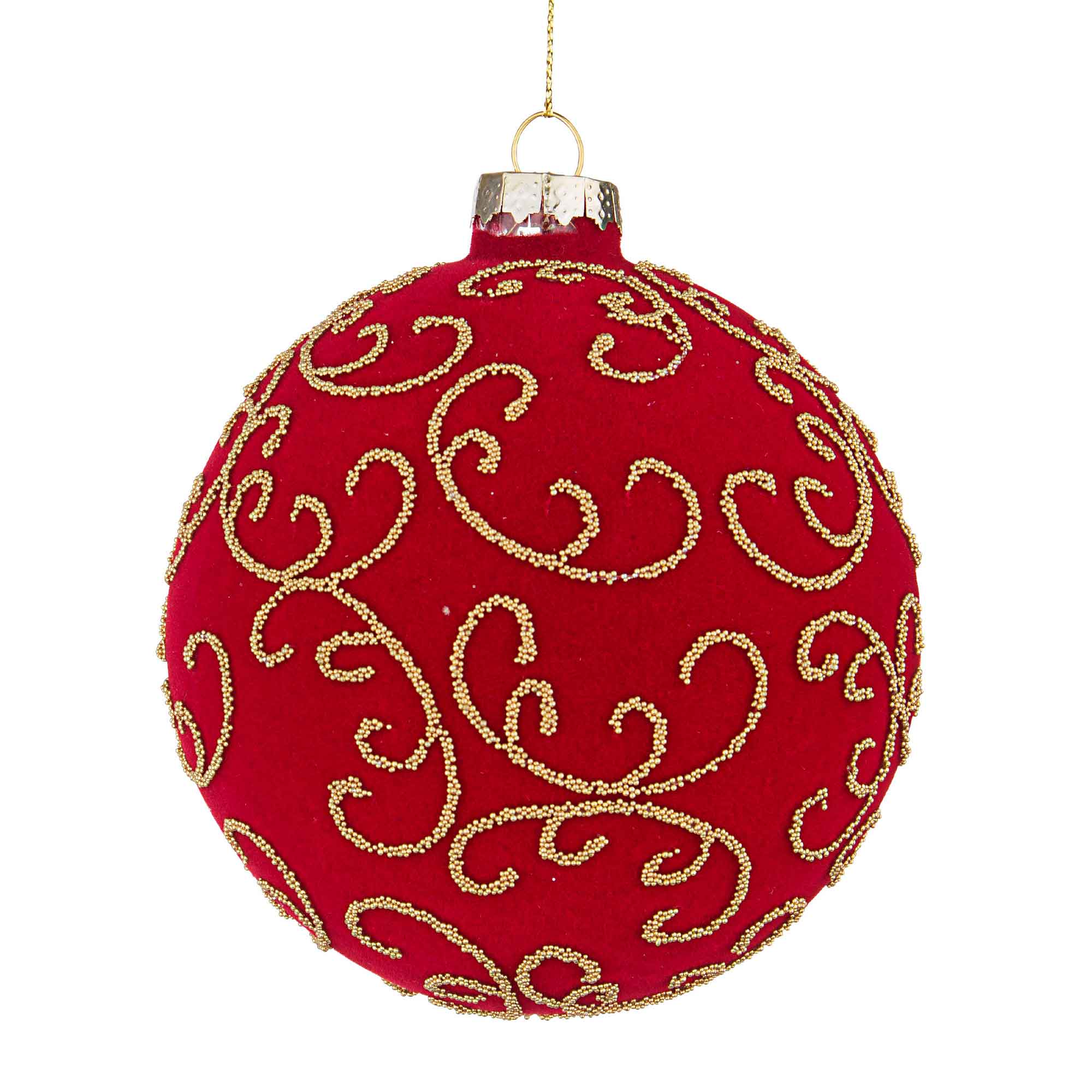 BIZZOTTO Sphere Decoration Ball Christmas Tree Garnish Glass 10cm Red