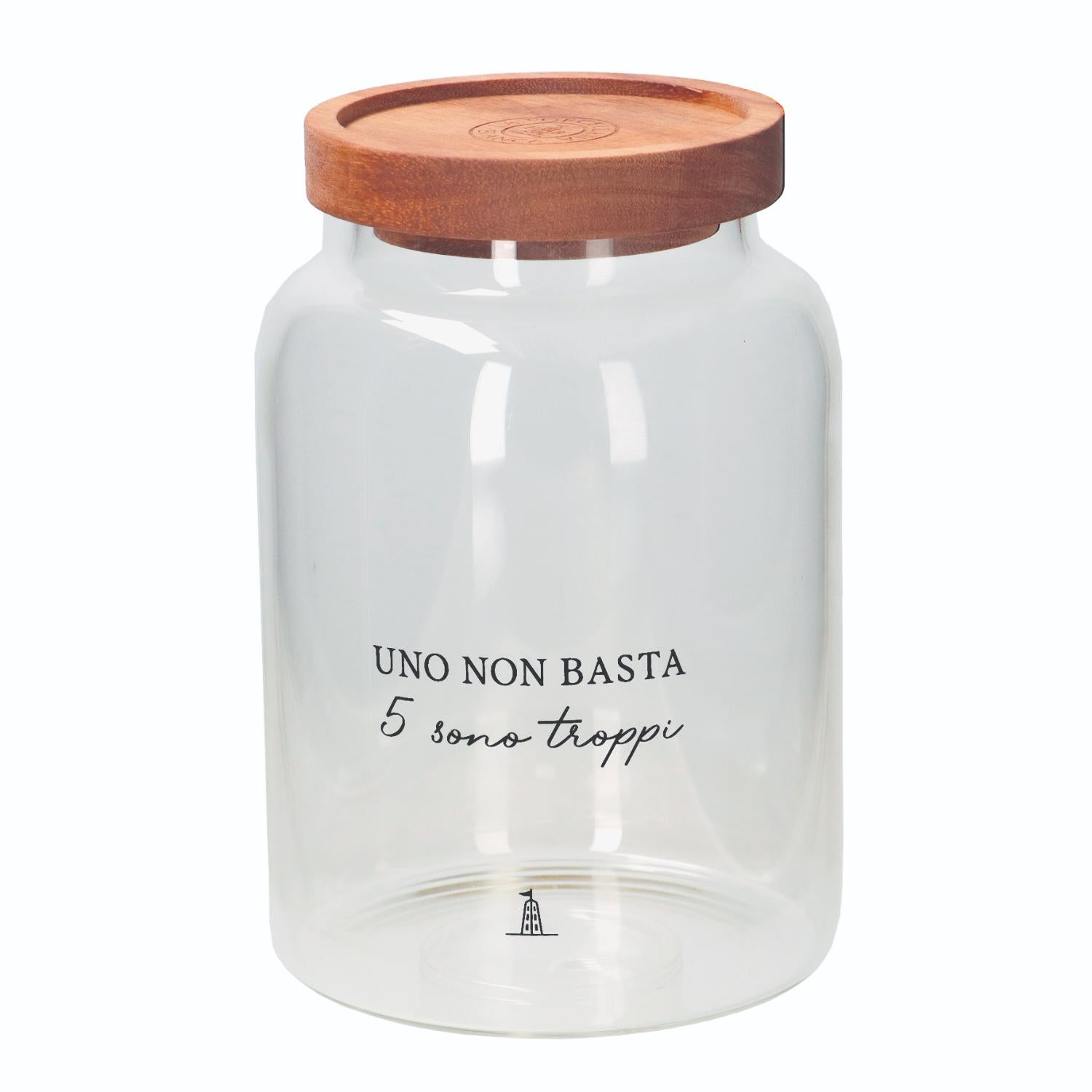 LA PORCELAINA BIANCA I Garbati Coffee Jar 1.2L Glass