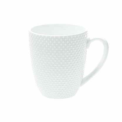 LA PORCELANA BIANCA Recall Mug Breakfast Cup 400ml White Porcelain