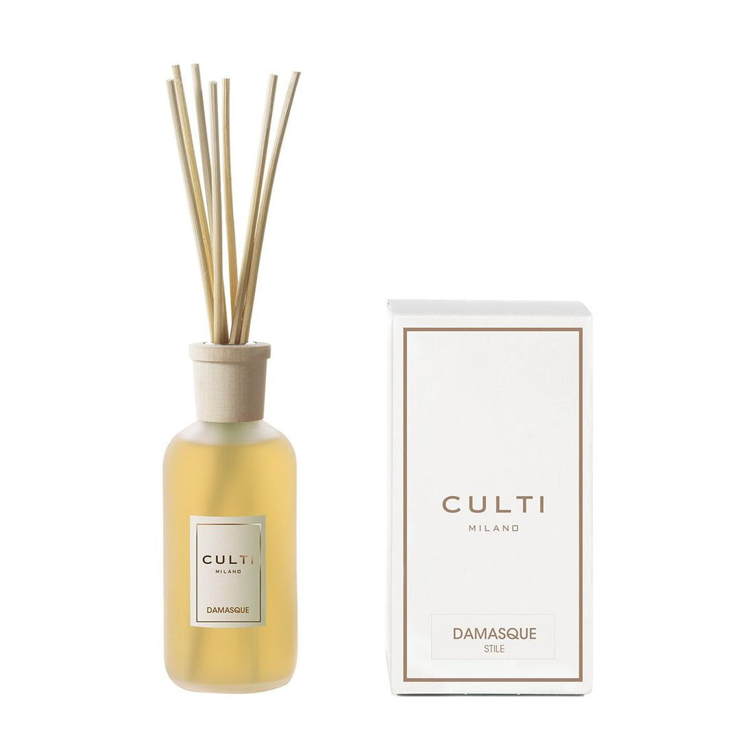 CULTI MILANO Style Diffuser Perfumer with Sticks 250ml Damasque