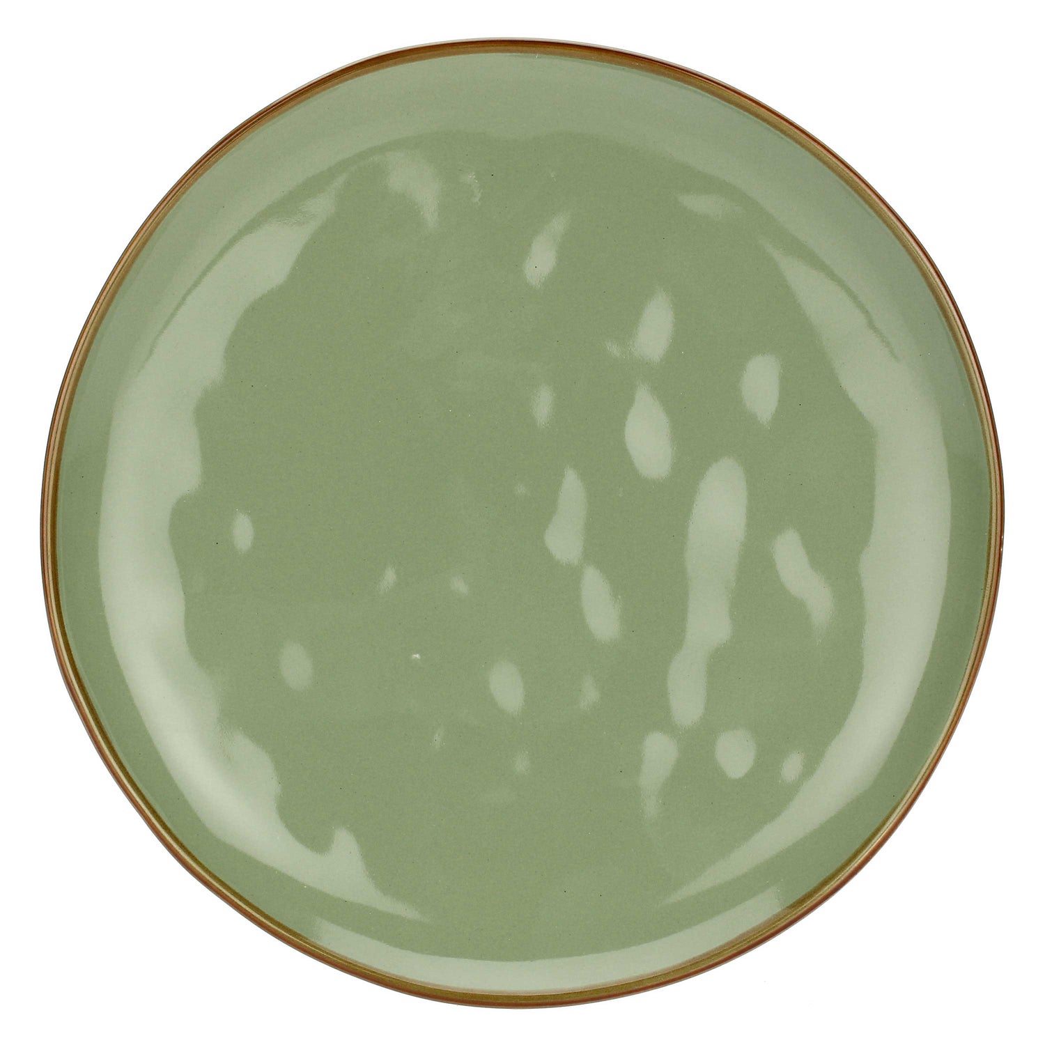 ROSE &amp;amp; TULIPS Concerto Fruit Plate Breakfast 20cm Olive Green