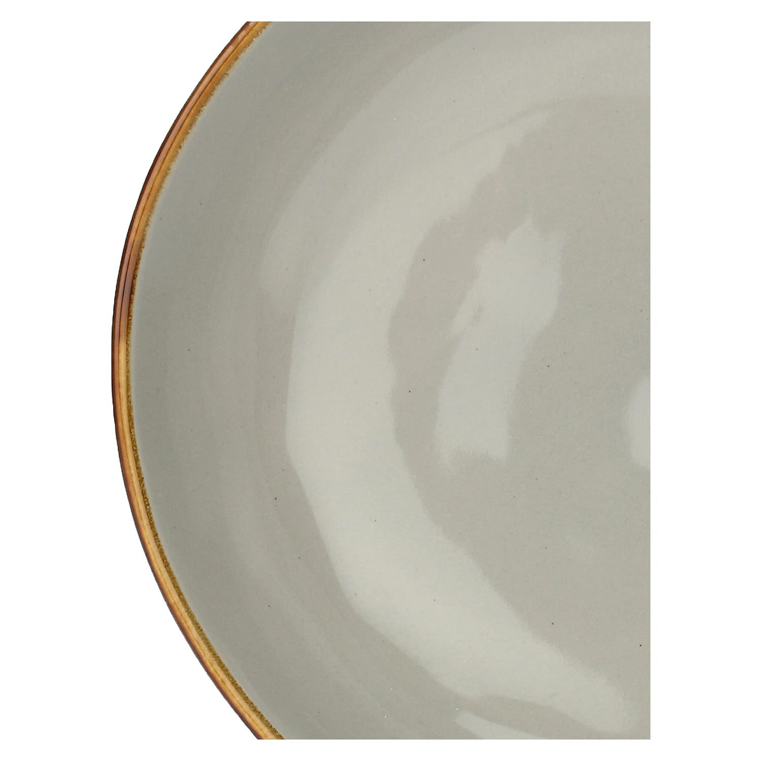 ROSE &amp; TULIPANI Concerto Piatto Fondo Grigio Perla 21cm Set 4 Pezzi Stoneware