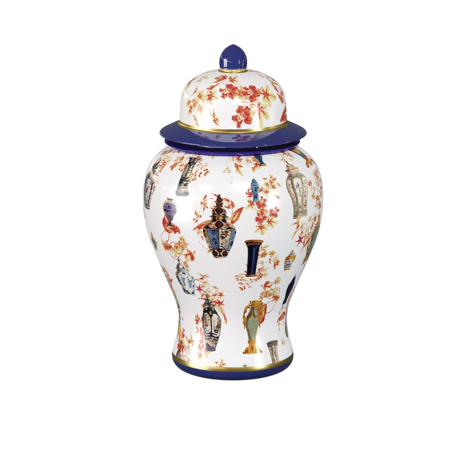 PALAIS ROYAL Potiche Oriental Legacy Container 44cm Porcelain