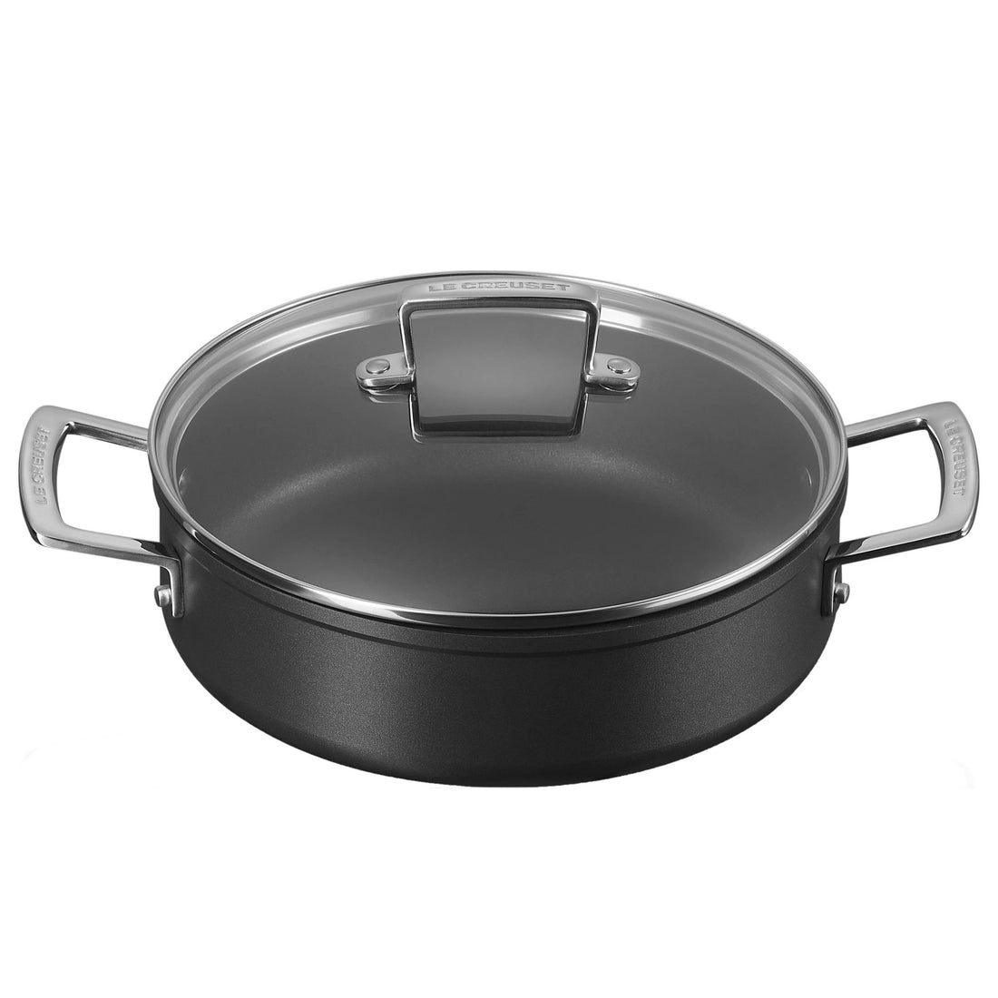 LE CREUSET Sauté in Non-Stick Aluminum 28cm with Glass Lid