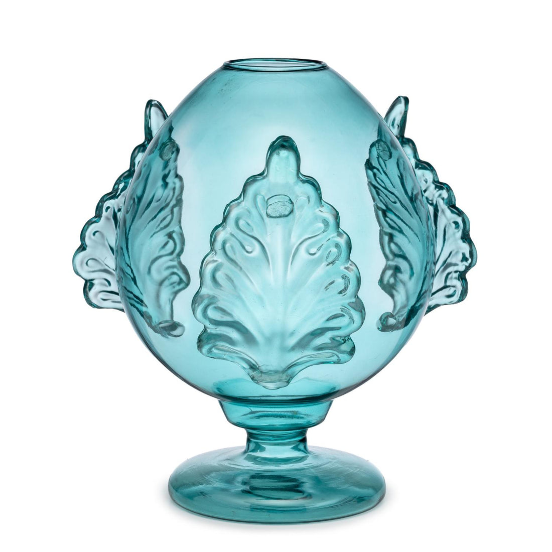 PALAIS ROYAL Pumo Pugliese Vaso in Vetro 25cm Azzurro