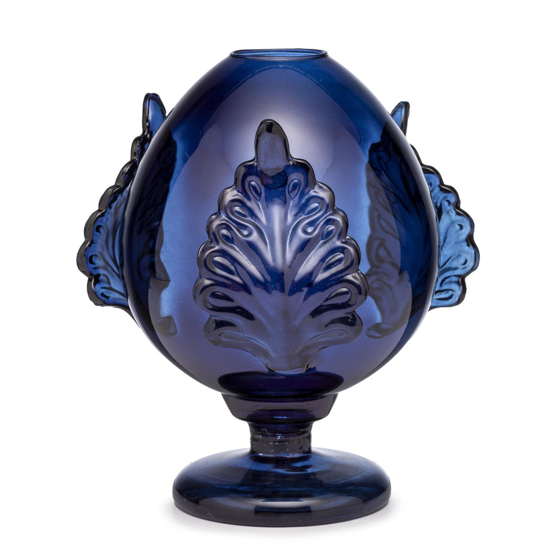 PALAIS ROYAL Pumo Pugliese Vaso in Vetro 25cm Blu