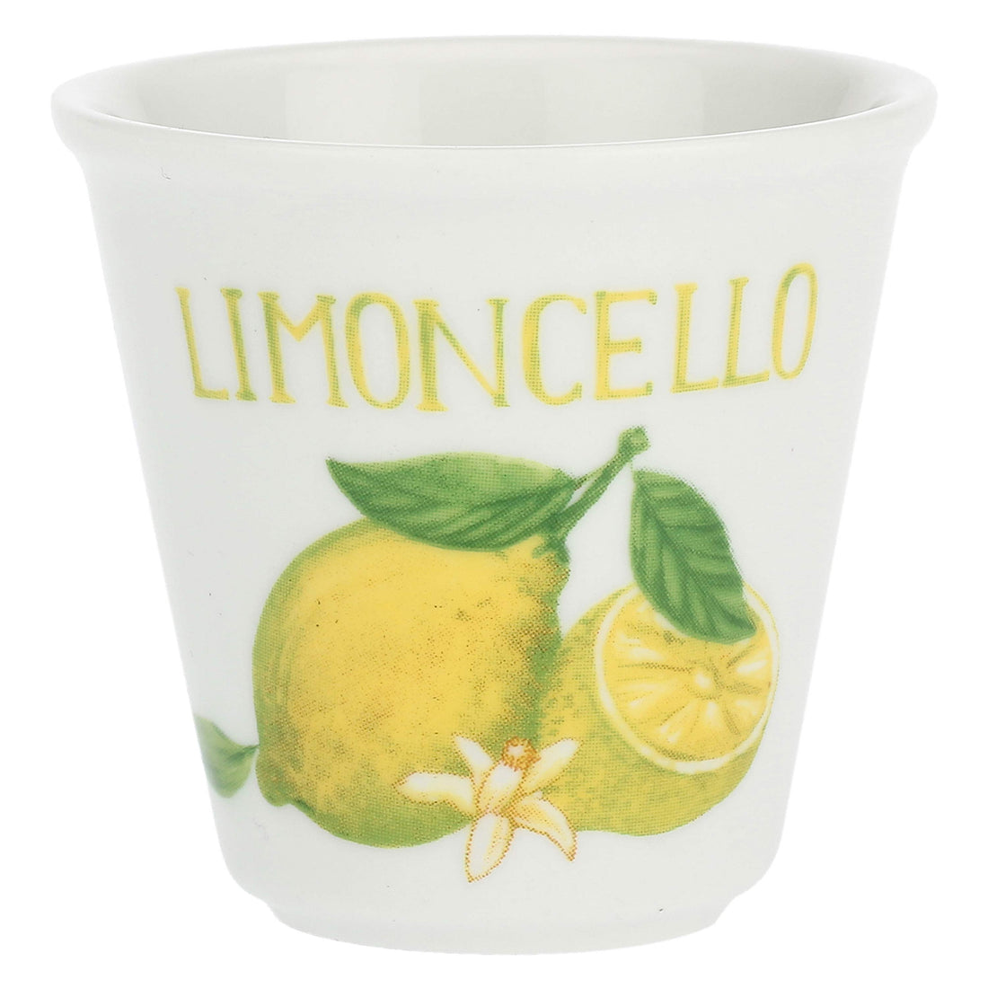 LA PORCELLANA BIANCA Liquorelli Set 6 Pezzi Bicchierino Liquorino Limoncello 75ml Porcellana