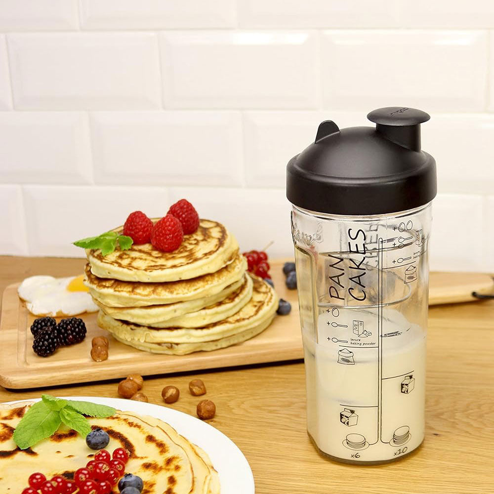 COOKUT Shaker per Crepes Waffles e Pancakes 800ml 14x23cm