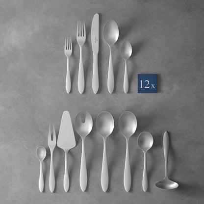 VILLEROY &amp; BOCH Arthur Spazzolato Servizio Tavola Posate Set 68 Pezzi Acciao Inox