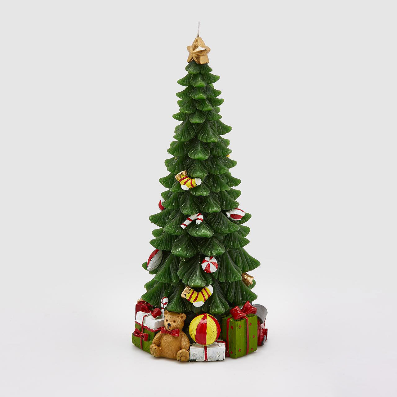 EDG Enzo De Gasperi Candela Pino Albero di Natale 28cm Decorazione Natalizia