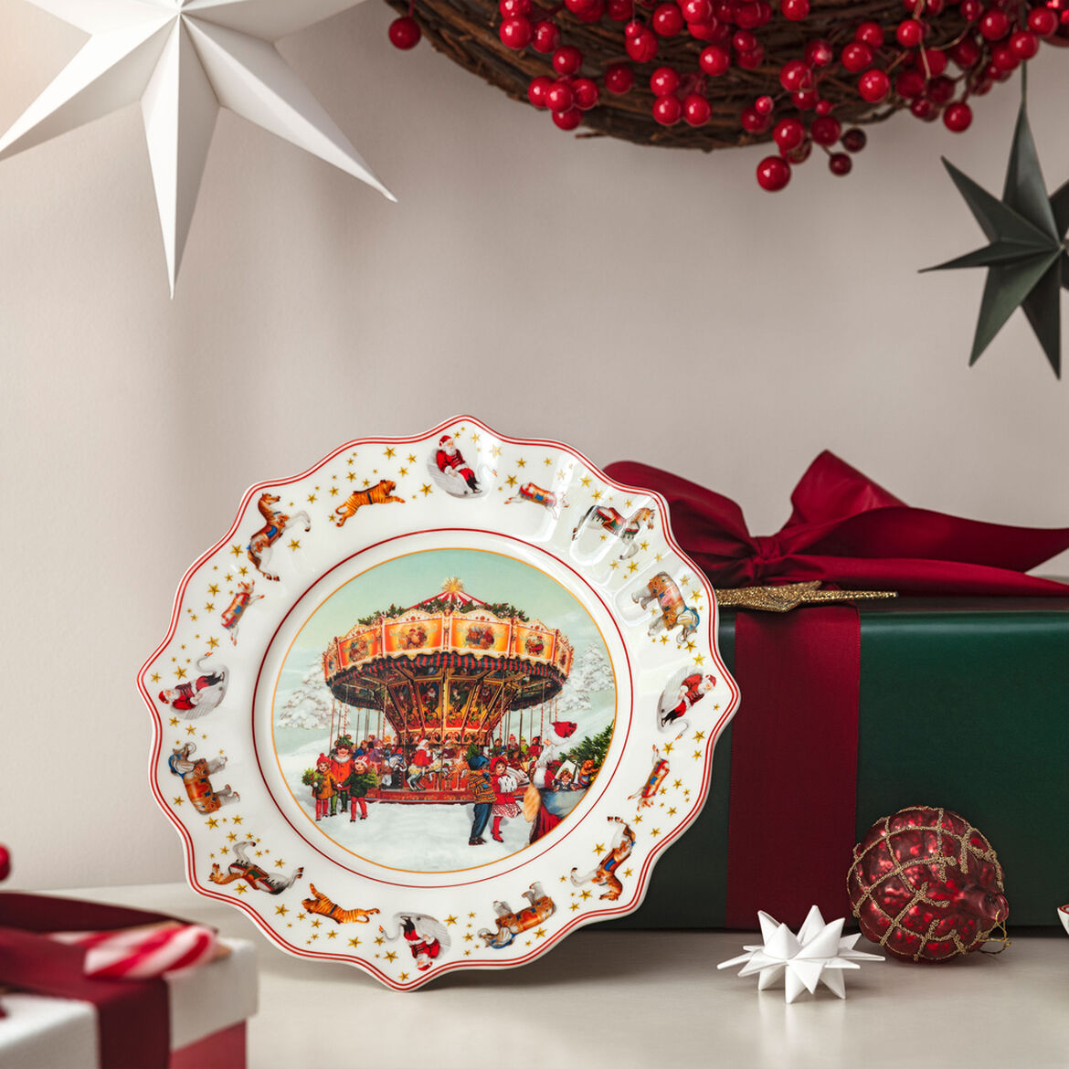 VILLEROY &amp; BOCH Annual Christmas Edition 2024 Piatto 23,5cm Edizione Annuale Porcellana Tavola di Natale