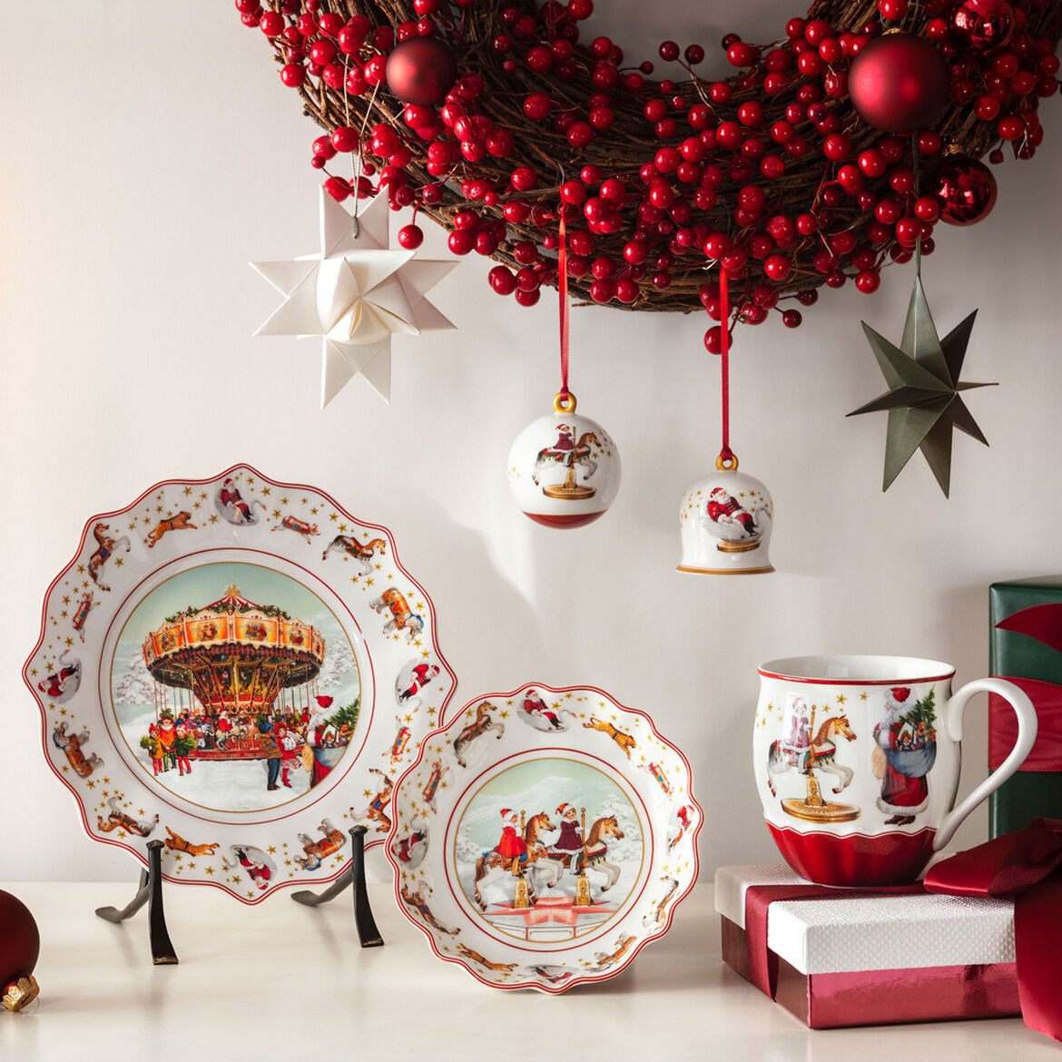 VILLEROY &amp; BOCH Annual Christmas Edition 2024 Piatto 23,5cm Edizione Annuale Porcellana Tavola di Natale