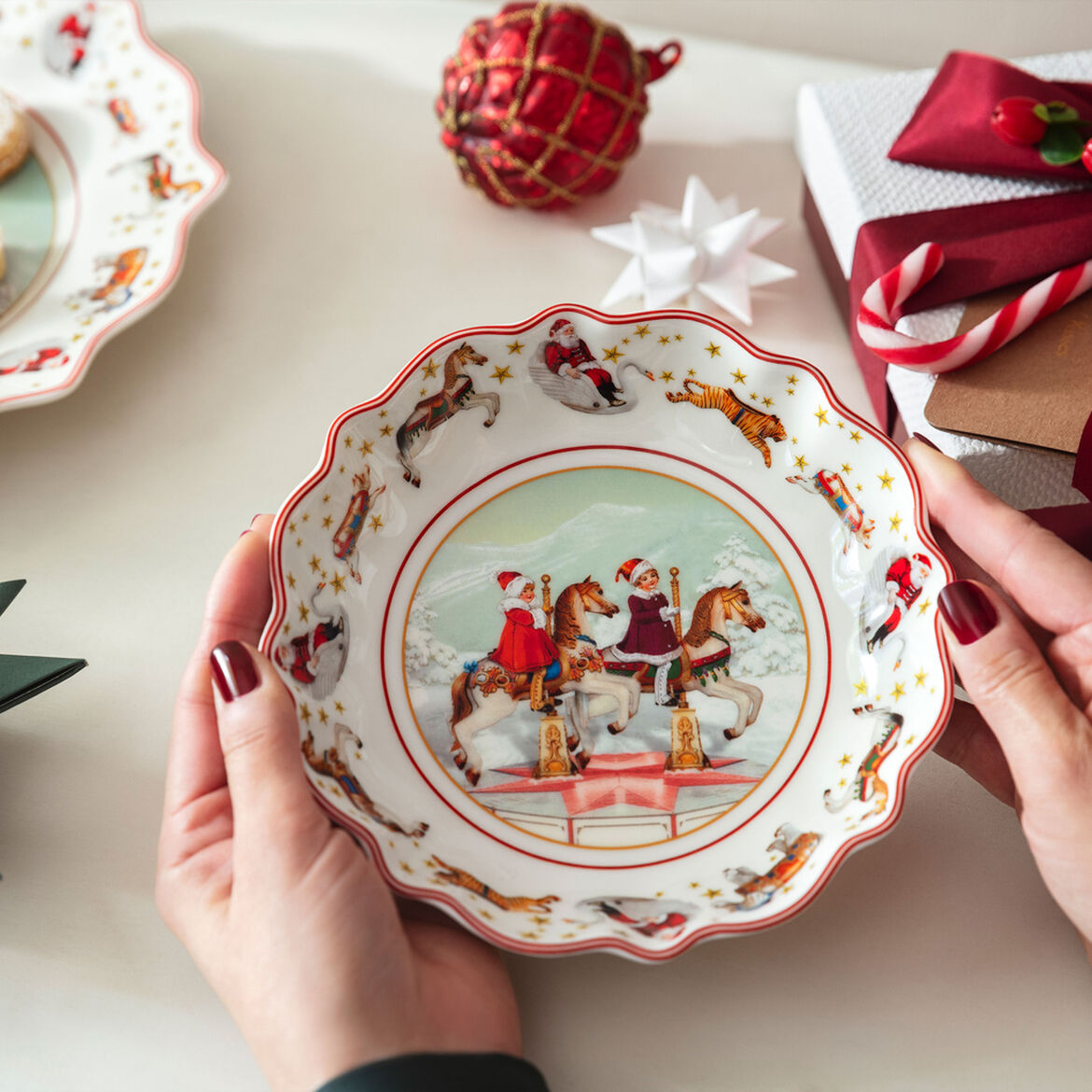 VILLEROY &amp; BOCH Annual Christmas Edition 2024 Ciotola Coppa 16,5cm Porcellana Tavola di Natale